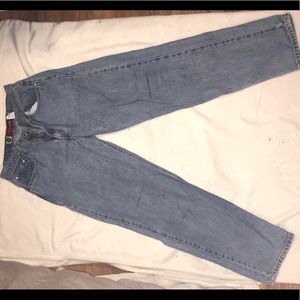 High waisted Vintage Levi straight leg jeans
